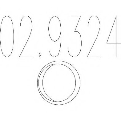 MTS 02.9324 Gasket, exhaust pipe